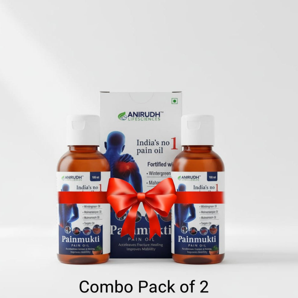 Painmukti Pain Oil – Combo Pack of 2 (100ml Each) | Fast Pain Relief & Improved Mobility